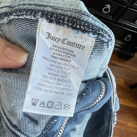 NWT Juicy Couture Denim Skirt 27 - Picture 8 of 9